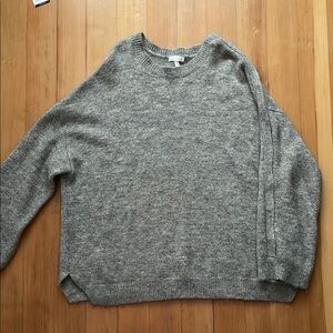 Leith Cozy Gray Oversized Sweater